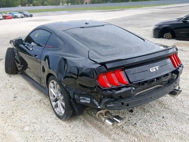 1FA6P8CF7K5122449 - 2019 FORD MUSTANG GT BLACK photo 3