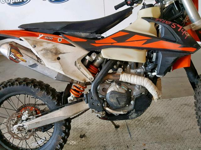 VBKEXL40XJM412769 - 2018 KTM 500 EXC-F ORANGE photo 7