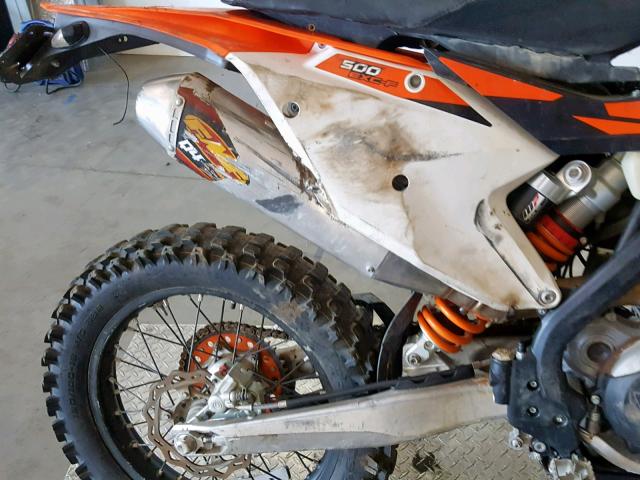 VBKEXL40XJM412769 - 2018 KTM 500 EXC-F ORANGE photo 9