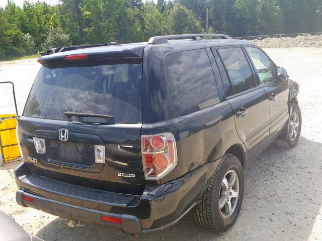 5FNYF18388B035596 - 2008 HONDA PILOT SE BLACK photo 4