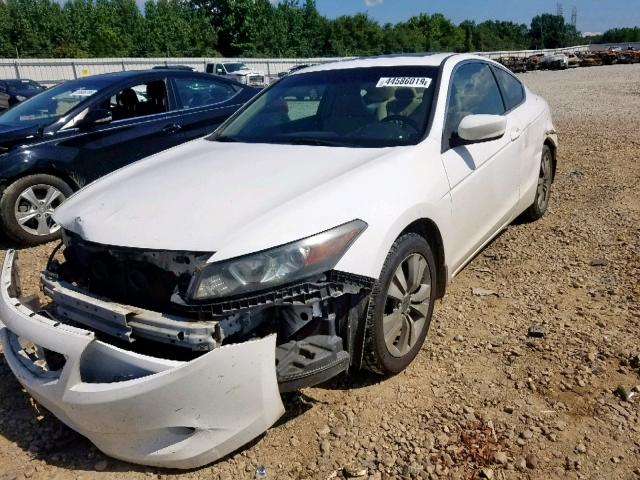 1HGCS12858A002303 - 2008 HONDA ACCORD EXL WHITE photo 2