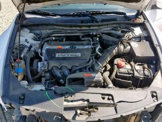 1HGCS12858A002303 - 2008 HONDA ACCORD EXL WHITE photo 7