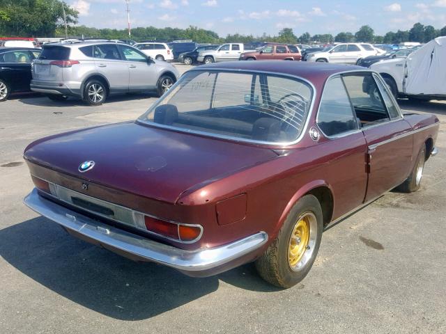 1107619 - 1967 BMW 2000 BURGUNDY photo 4