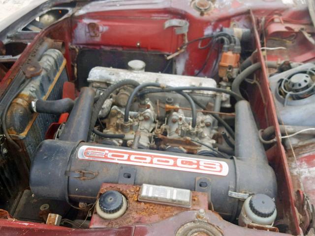 1107619 - 1967 BMW 2000 BURGUNDY photo 7