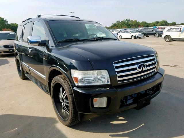 5N3AA08C65N800296 - 2005 INFINITI QX56 BLACK photo 1