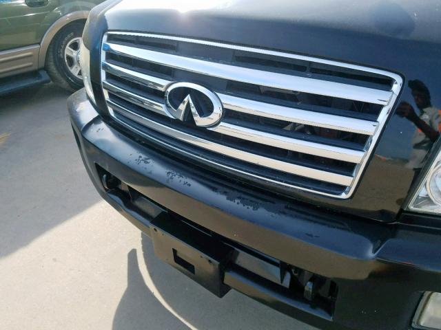 5N3AA08C65N800296 - 2005 INFINITI QX56 BLACK photo 9