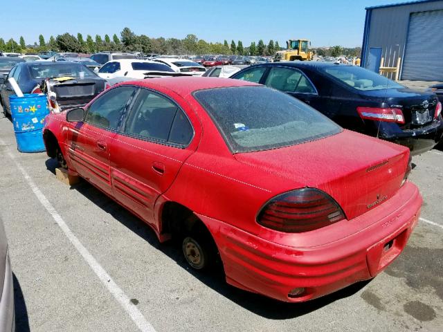 1G2NE52T5XC524334 - 1999 PONTIAC GRAND AM S RED photo 3