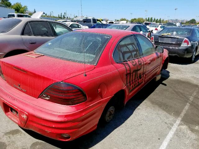 1G2NE52T5XC524334 - 1999 PONTIAC GRAND AM S RED photo 4