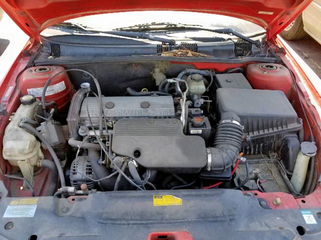 1G2NE52T5XC524334 - 1999 PONTIAC GRAND AM S RED photo 7
