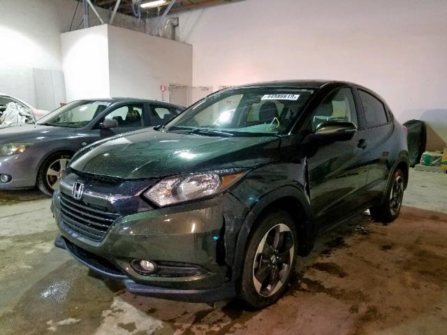 3CZRU5H51JG701355 - 2018 HONDA HR-V EX GREEN photo 2