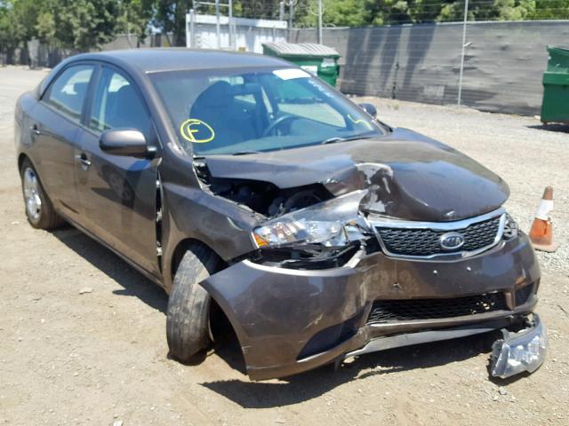 KNAFU4A25D5739053 - 2013 KIA FORTE EX BROWN photo 1