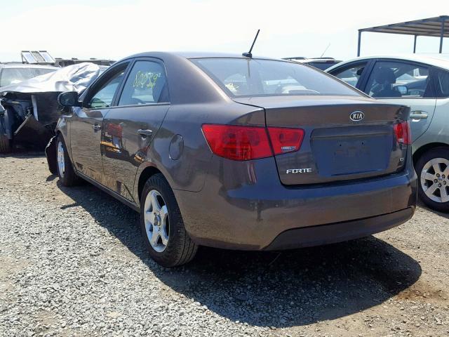 KNAFU4A25D5739053 - 2013 KIA FORTE EX BROWN photo 3