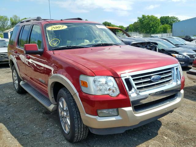 1FMEU74E67UA95543 - 2007 FORD EXPLORER E RED photo 1