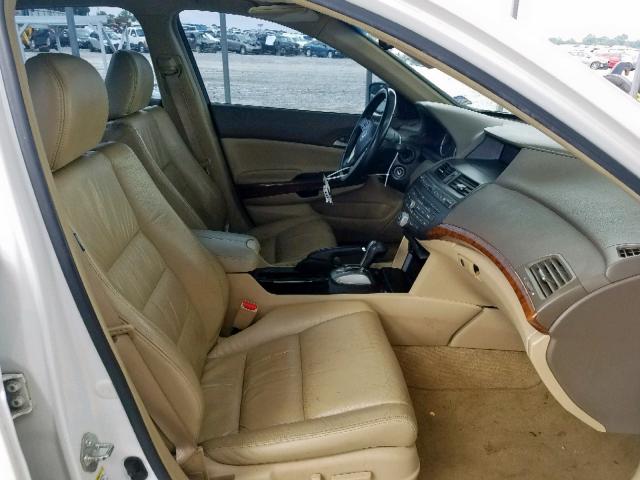 1HGCP36879A034694 - 2009 HONDA ACCORD EXL WHITE photo 5