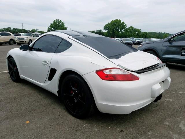 WP0AB29848U781208 - 2008 PORSCHE CAYMAN S WHITE photo 3