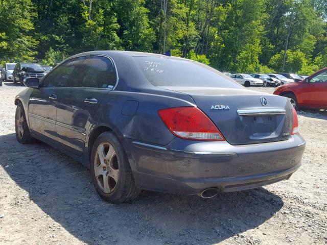 JH4KB16535C011932 - 2005 ACURA RL BLUE photo 3