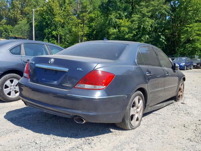 JH4KB16535C011932 - 2005 ACURA RL BLUE photo 4