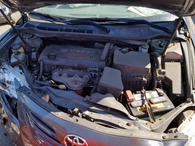 4T4BE46K39R095543 - 2009 TOYOTA CAMRY BASE GRAY photo 7