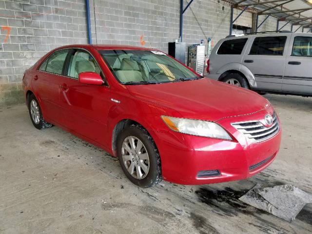 4T1BB46K08U033647 - 2008 TOYOTA CAMRY HYBR RED photo 1