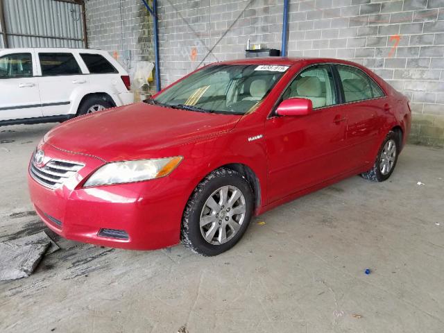 4T1BB46K08U033647 - 2008 TOYOTA CAMRY HYBR RED photo 2