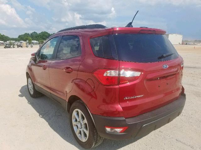 MAJ3P1TE0JC211596 - 2018 FORD ECOSPORT S RED photo 3