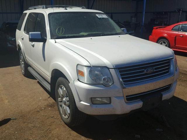 1FMEU7F81AUA33711 - 2010 FORD EXPLORER L WHITE photo 1