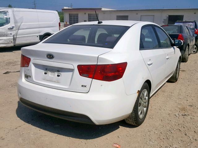 KNAFU4A22A5810589 - 2010 KIA FORTE EX WHITE photo 4