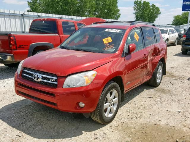 JTMBK31V386045599 - 2008 TOYOTA RAV4 LIMIT RED photo 2