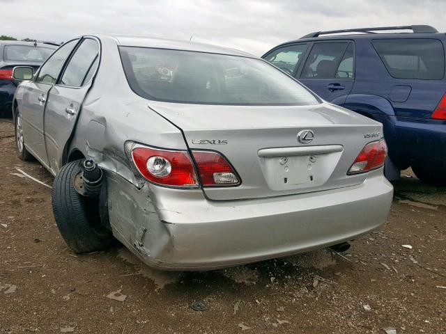 JTHBF30G630115498 - 2003 LEXUS ES 300 SILVER photo 3