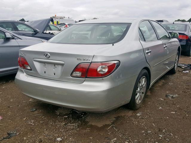 JTHBF30G630115498 - 2003 LEXUS ES 300 SILVER photo 4