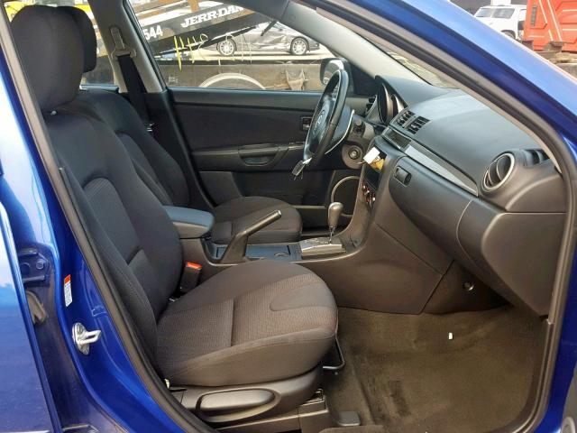 JM1BK324381874403 - 2008 MAZDA 3 S BLUE photo 5