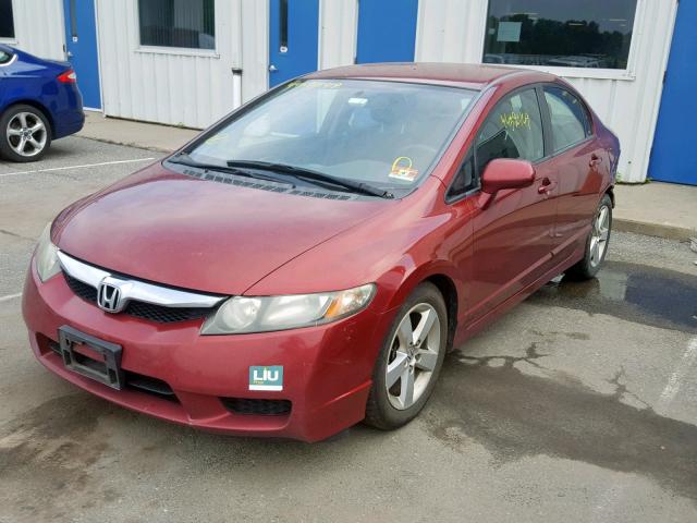 2HGFA1F65AH562211 - 2010 HONDA CIVIC LX-S برغندي صورة 2