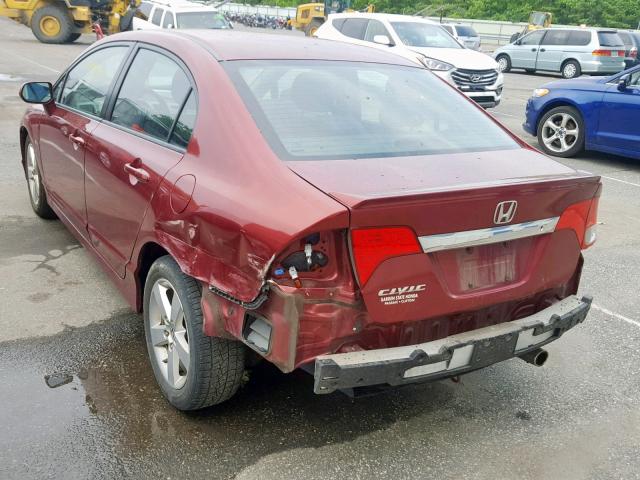 2HGFA1F65AH562211 - 2010 HONDA CIVIC LX-S برغندي صورة 3