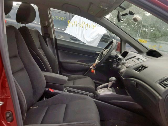 2HGFA1F65AH562211 - 2010 HONDA CIVIC LX-S برغندي صورة 5