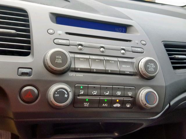 2HGFA1F65AH562211 - 2010 HONDA CIVIC LX-S برغندي صورة 9