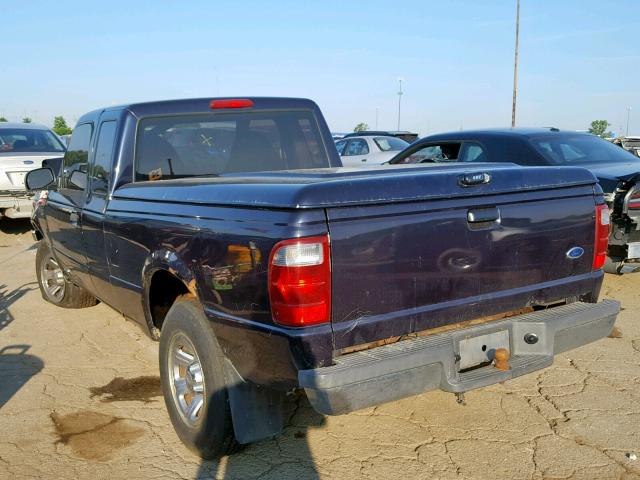 1FTYR14V23PB15795 - 2003 FORD RANGER SUP BLUE photo 3