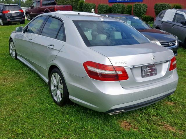 WDDHF2EB3BA474549 - 2011 MERCEDES-BENZ E 350 BLUE SILVER photo 3