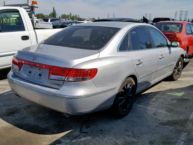 KMHFC46F06A091838 - 2006 HYUNDAI AZERA SE SILVER photo 4