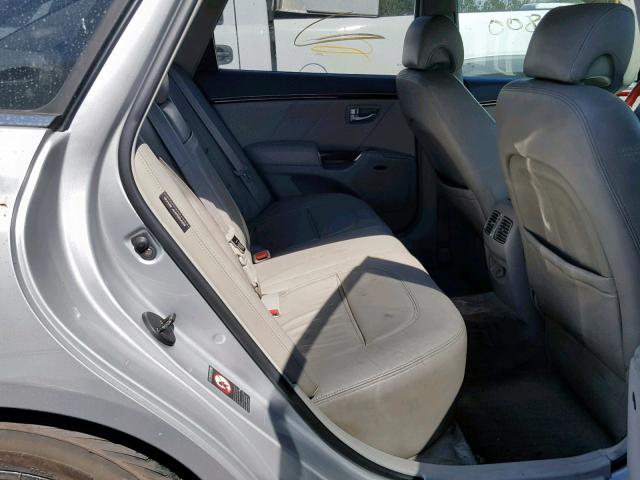 KMHFC46F06A091838 - 2006 HYUNDAI AZERA SE SILVER photo 6