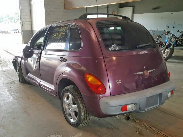 3C8FY4BB41T513604 - 2001 CHRYSLER PT CRUISER PURPLE photo 3