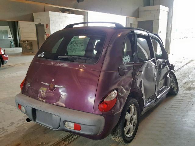 3C8FY4BB41T513604 - 2001 CHRYSLER PT CRUISER PURPLE photo 4