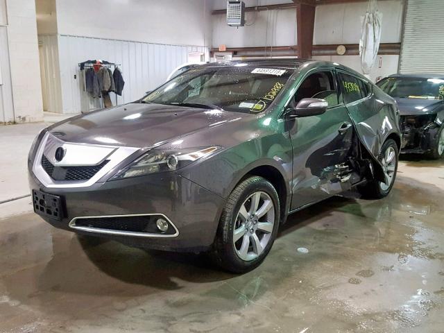 2HNYB1H64AH503811 - 2010 ACURA ZDX ADVANC GRAY photo 2