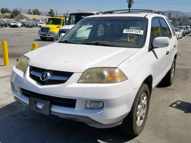 2HNYD18695H502296 - 2005 ACURA MDX TOURIN WHITE photo 2