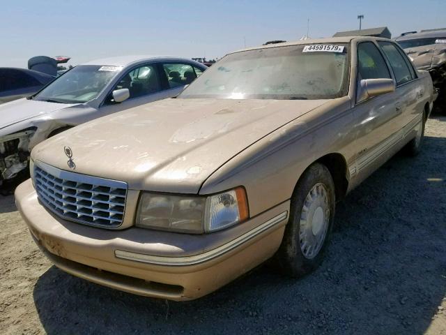 1G6KD52Y3VU220989 - 1997 CADILLAC DEVILLE GOLD photo 2