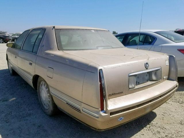 1G6KD52Y3VU220989 - 1997 CADILLAC DEVILLE GOLD photo 3