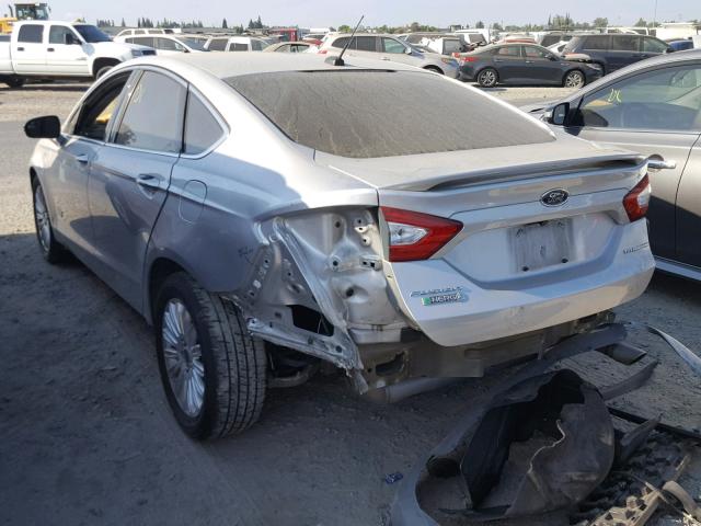 3FA6P0SU3ER380132 - 2014 FORD FUSION TIT SILVER photo 3