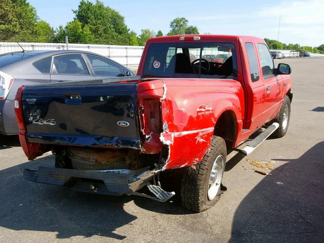 1FTZR15EX1PA71965 - 2001 FORD RANGER SUP RED photo 4