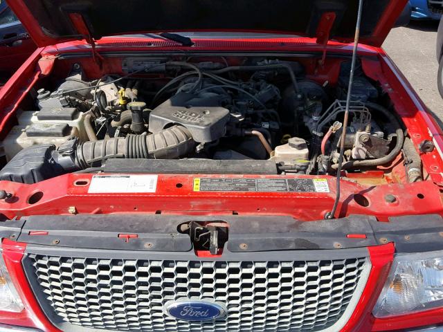 1FTZR15EX1PA71965 - 2001 FORD RANGER SUP RED photo 7