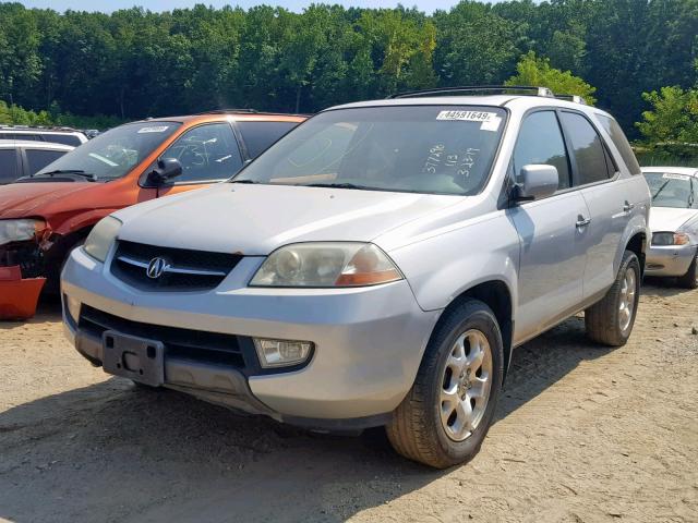 2HNYD18642H536612 - 2002 ACURA MDX TOURIN SILVER photo 2