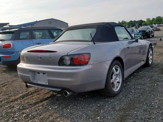 JHMAP1140YT008485 - 2000 HONDA S2000 SILVER photo 4